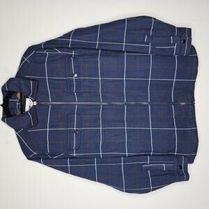 NWT William Rast Men's Blue/Full Zip Lined Jacket Size  Small